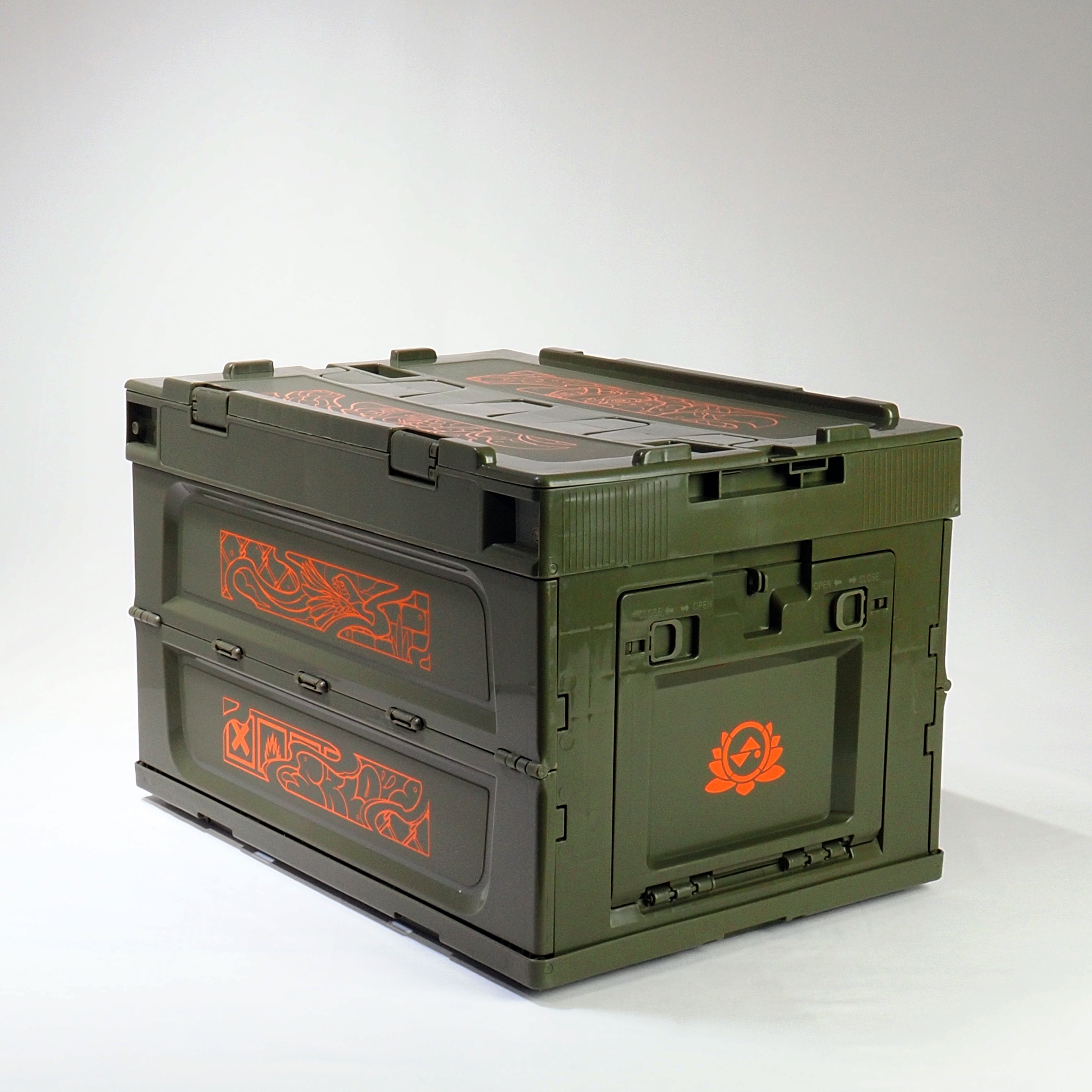 Olive Paint Crate
