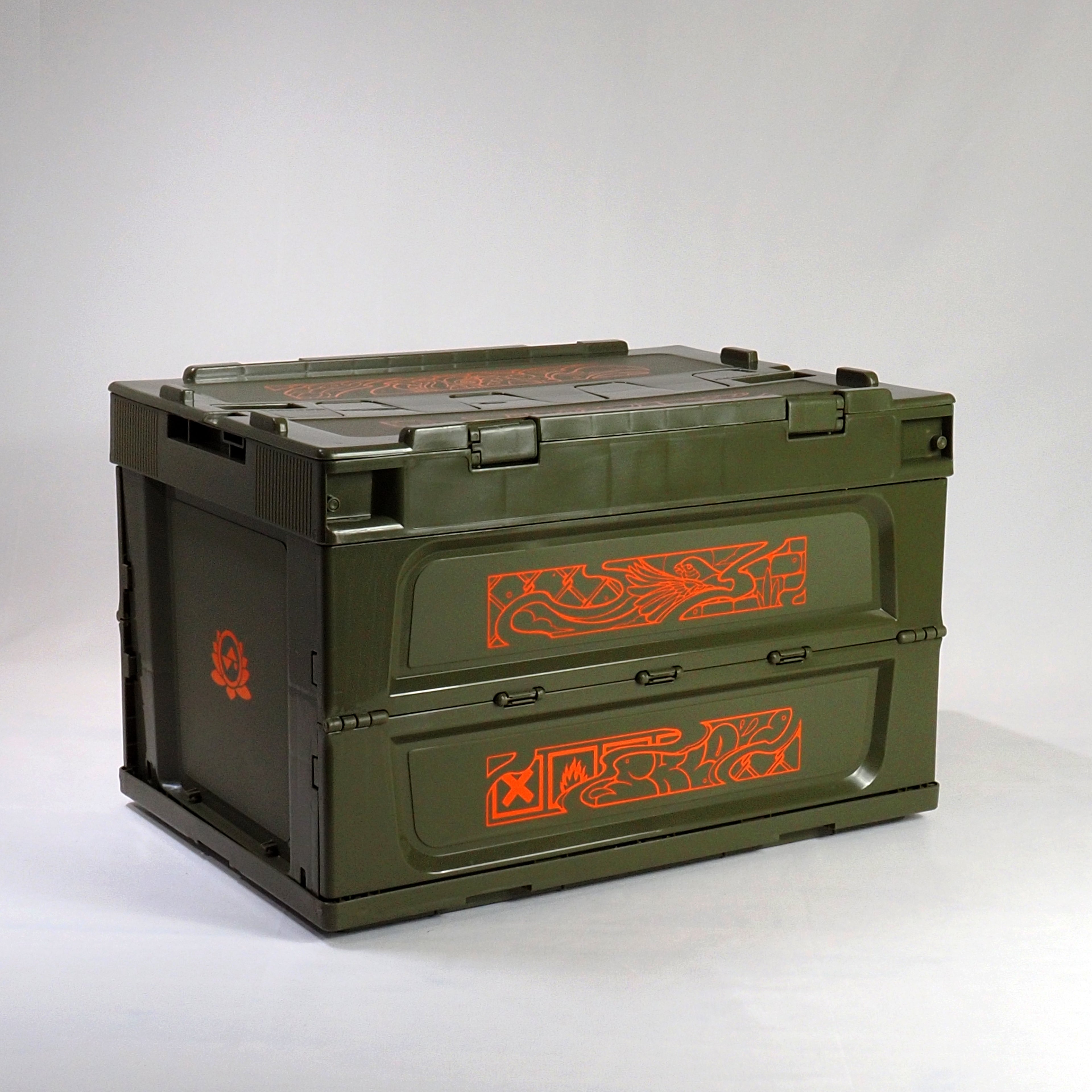 Olive Paint Crate